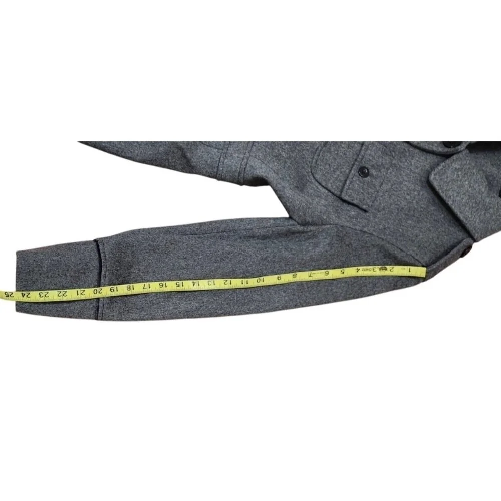 Women's Coat Kenneth Cole Wool Gray Coat Mid Knee Length Size 10 New $370